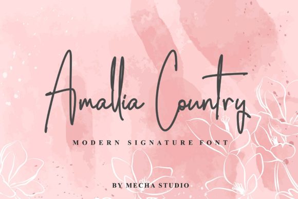 Amalia Country: A Script Font for Sophisticated Editorial Design