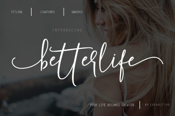 Betterlife Script Font Review for Branding Projects