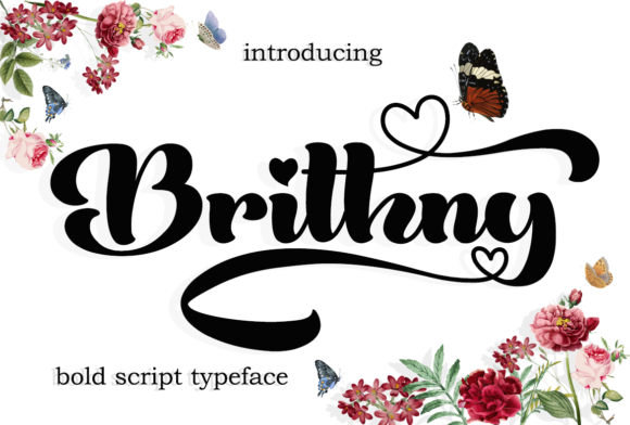 Brithny Font for Web Design and Branding