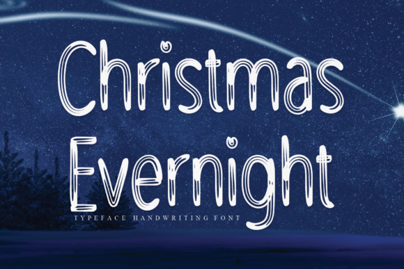 Christmas Evernight: A Gentle Handwritten Font for Web Design