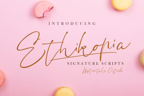 Ethikopia: A Handwritten Font That Elevates Brand Identity
