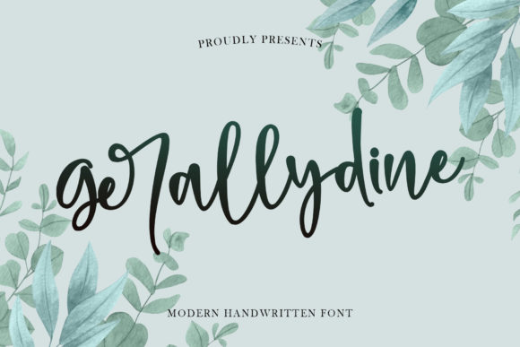 Gerallydine: A Handwritten Font for Timeless Editorial Design