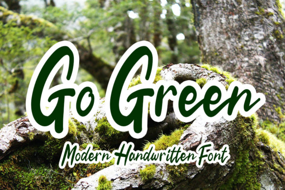 Go Green: A Stylish Handwritten Font for Modern Branding