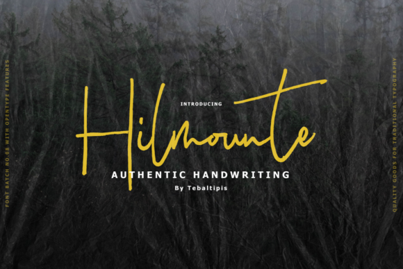 Hilmounte: A Sweet Script Font for Campaign Creativity