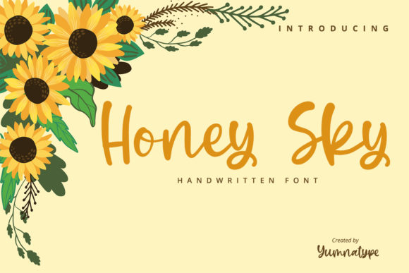 Honey Sky: A Handwritten Font That Elevates Digital Branding