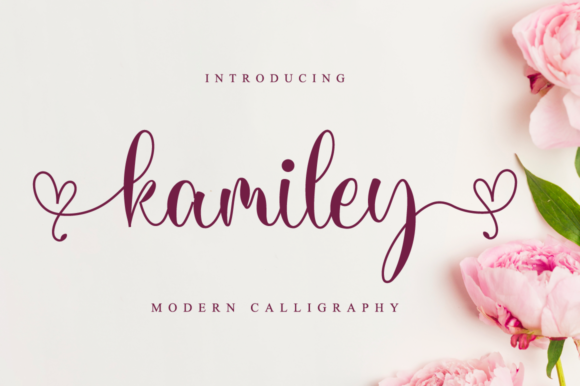 Kamiley: A Romantic Font for Handmade Creations