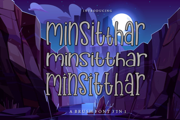 Minsitthar: A Handwritten Font for Craft Creations