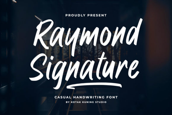 Raymond Signature: A Handwritten Font for Modern Editorial Design