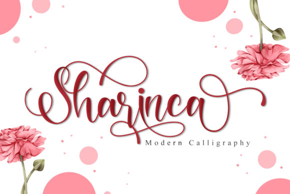 Sharinca: A Romantic Font for Campaign Creativity