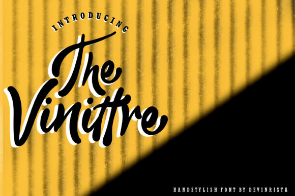 The Vinittre: A Playful Script Font for Creative Makers