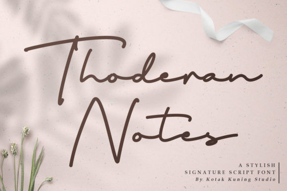 Thoderan Notes: A Handwritten Font for Editorial Elegance
