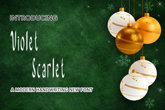 Violet Scarlet: A Handwritten Font for Creative Branding